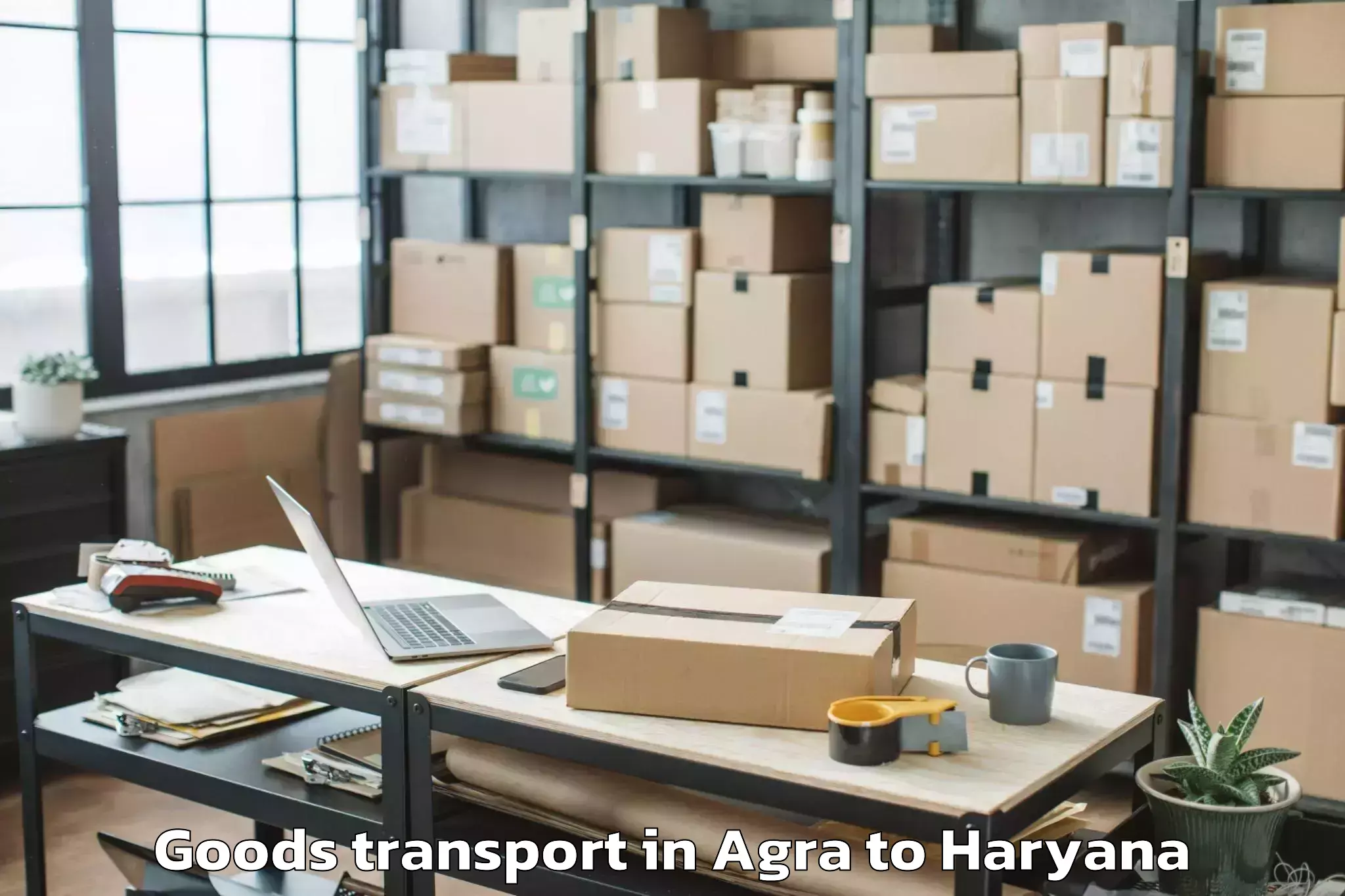 Book Your Agra to Khanpur Kalan Goods Transport Today